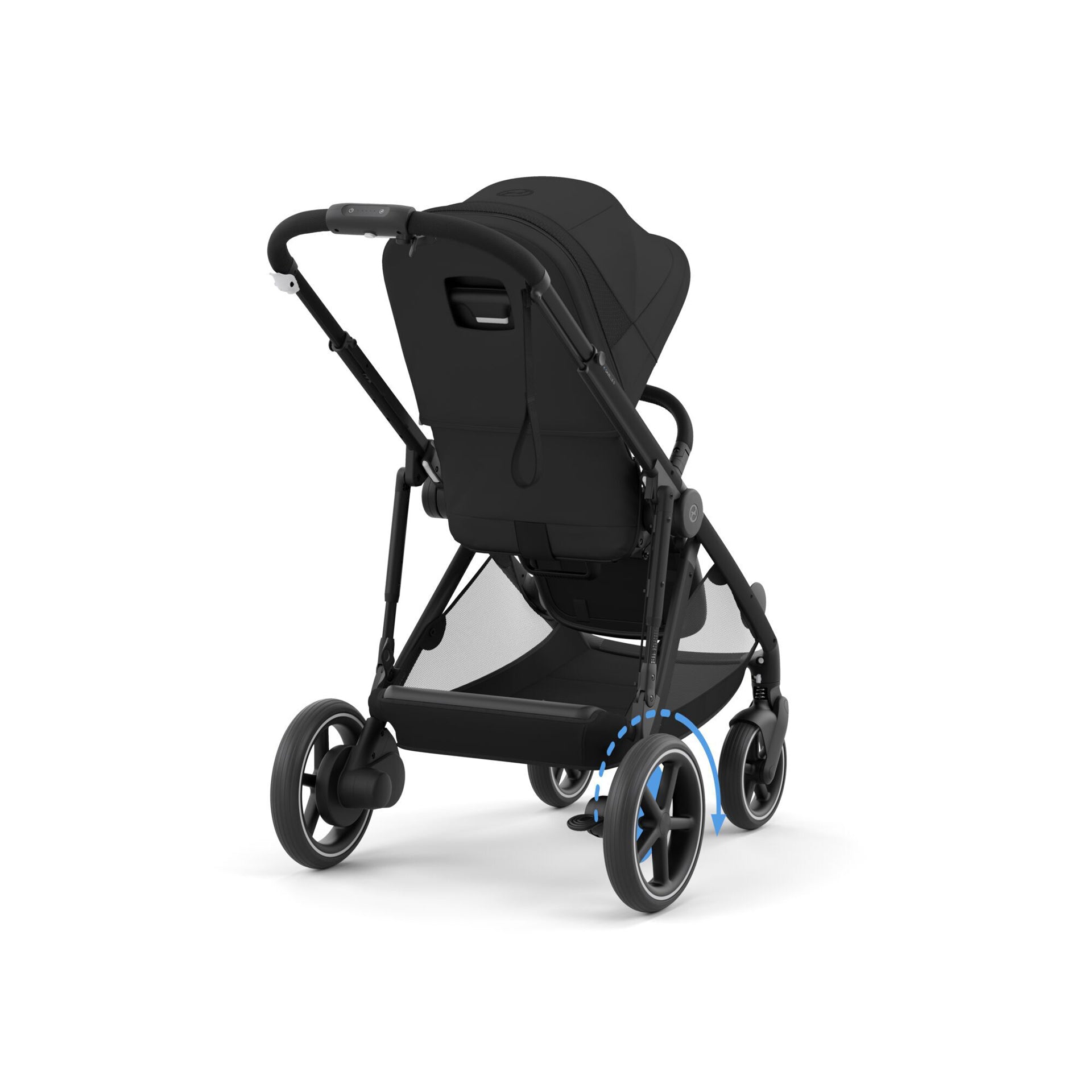Cybex® Otroški voziček e-Gazelle™ S Moon Black (Black Frame) Cybex