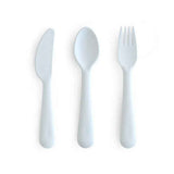 Mushie® Cutlery Set (Fork, Spoon, Knife) Powder Blue