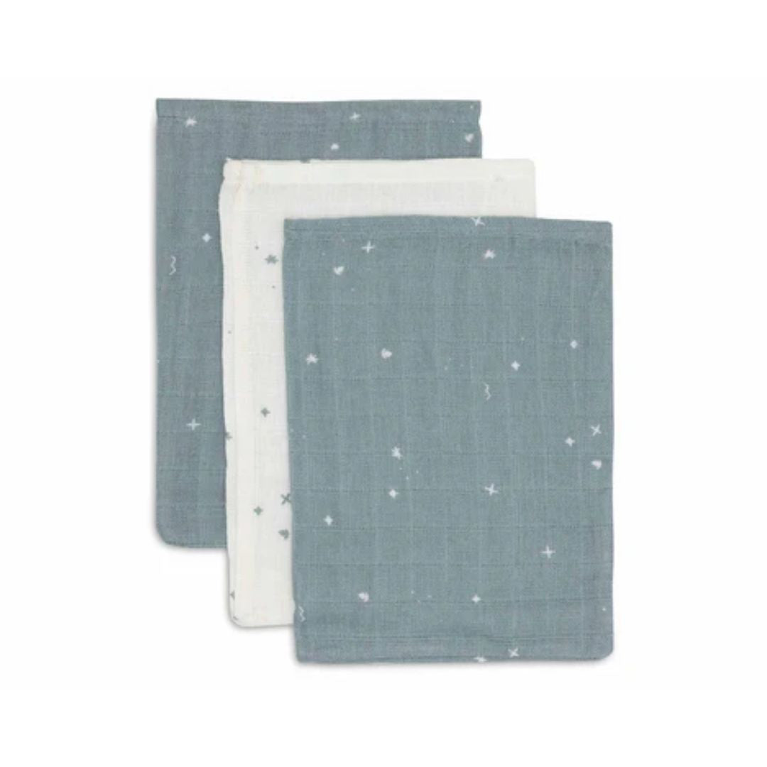 Jollein® Komplet 3 krpic za umivanje Twinkling Sea Green 20x15 Jollein