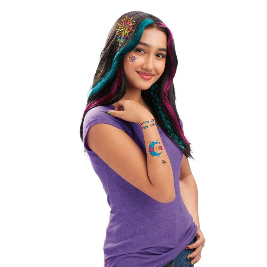 CrazArt® Set 4v1 za telo, nohte, lase in ličila Neon Craze CrazArt