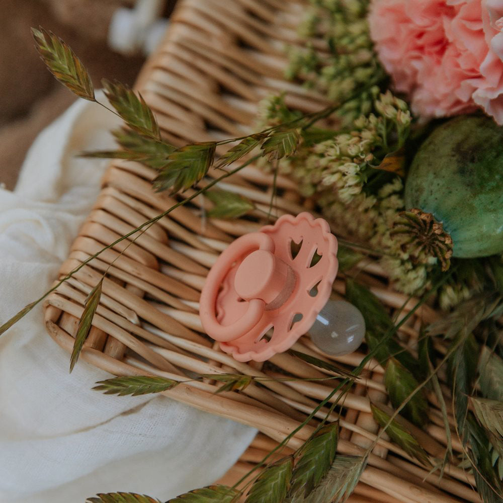 Frigg® Set 4 dudic iz kavčuka Sunset Bliss (0-6m) FRIGG