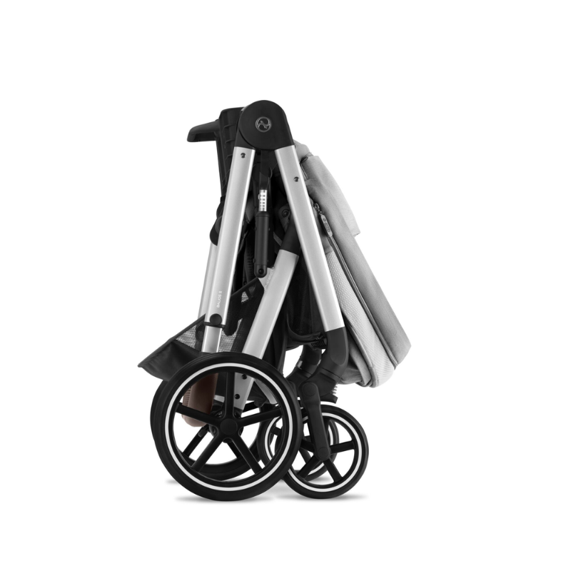 Cybex® Otroški voziček s košaro 2v1 Balios S Lux (0-22 kg) Stone Grey (Silver Frame) Cybex