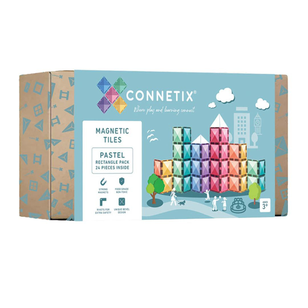 Connetix® Magnetne ploščice Pastel Rectangle Pack 24-delni Connetix