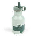 Done by Deer® Kovinska steklenička s slamico Croco Green 350 ml
