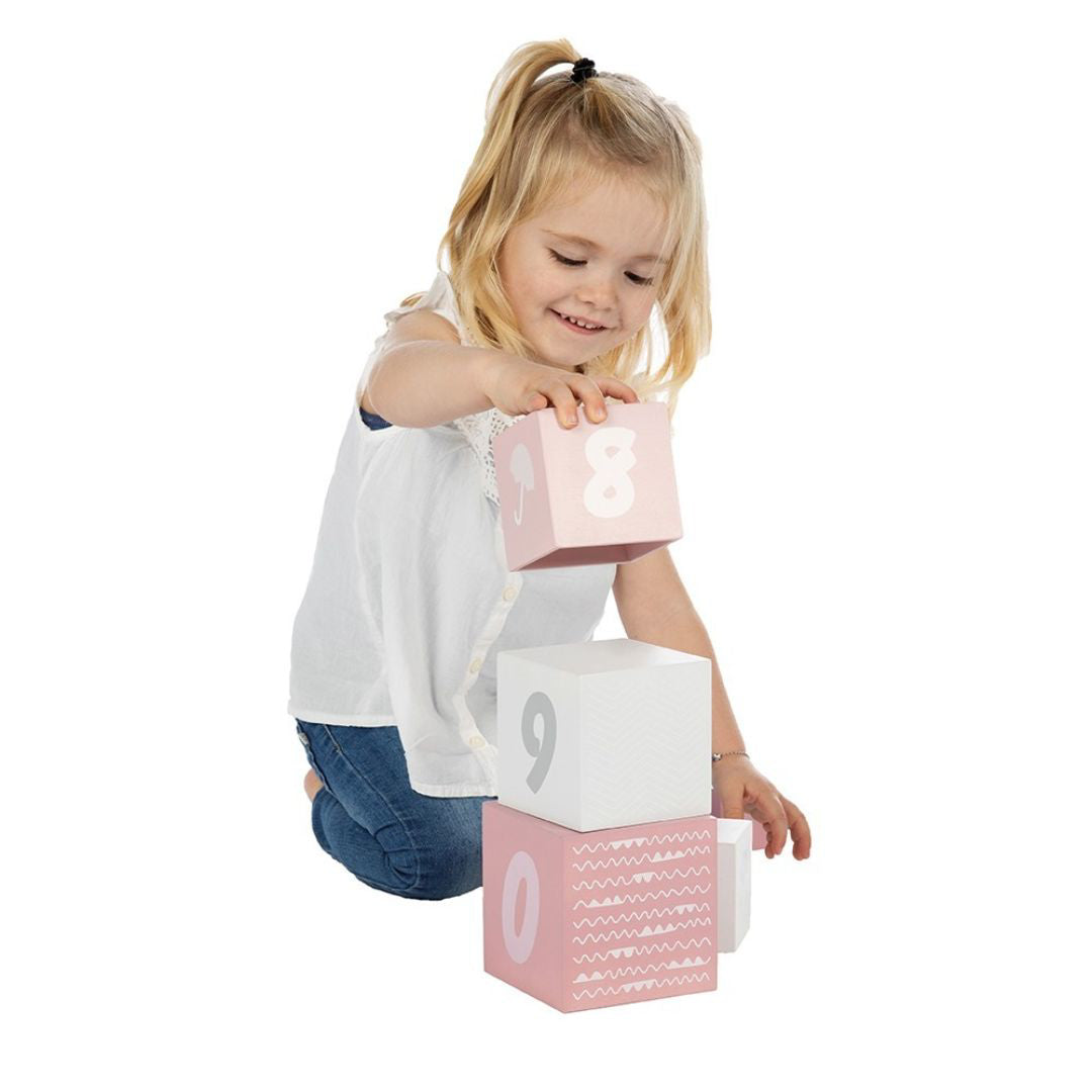 Label Label® Kocke s številkami Pink Label Label