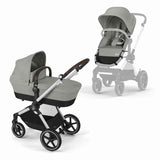 Cybex® Dječja kolica 2u1 Eos™ Stone Grey (Silver Frame)