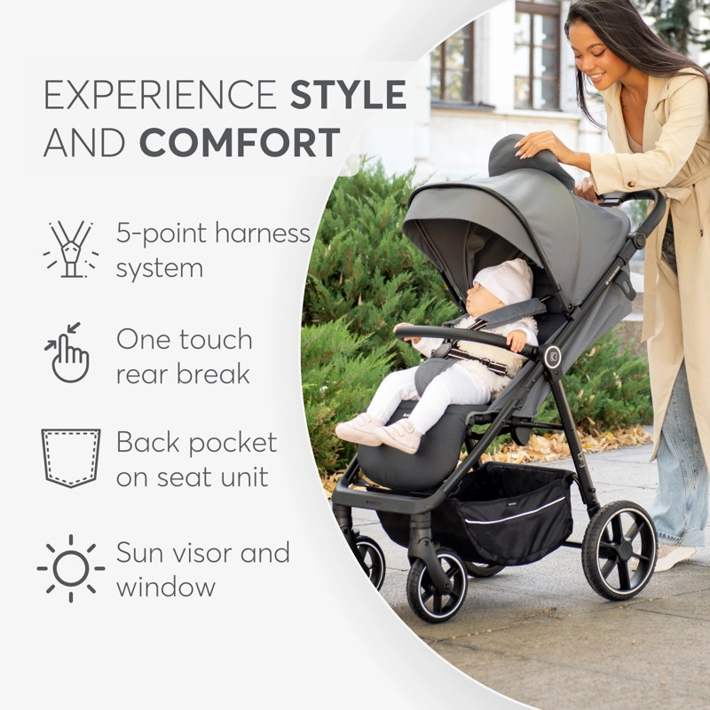 KikkaBoo® Otroški voziček Lucy Grey KikkaBoo