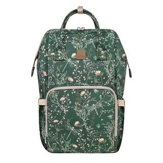 KikkaBoo® Zaino per il cambio Siena Luxe Secret Garden Deep Green