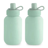 Mushie®  Borraccia in silicone Smoothie 2 pezzi Cambridge Blue