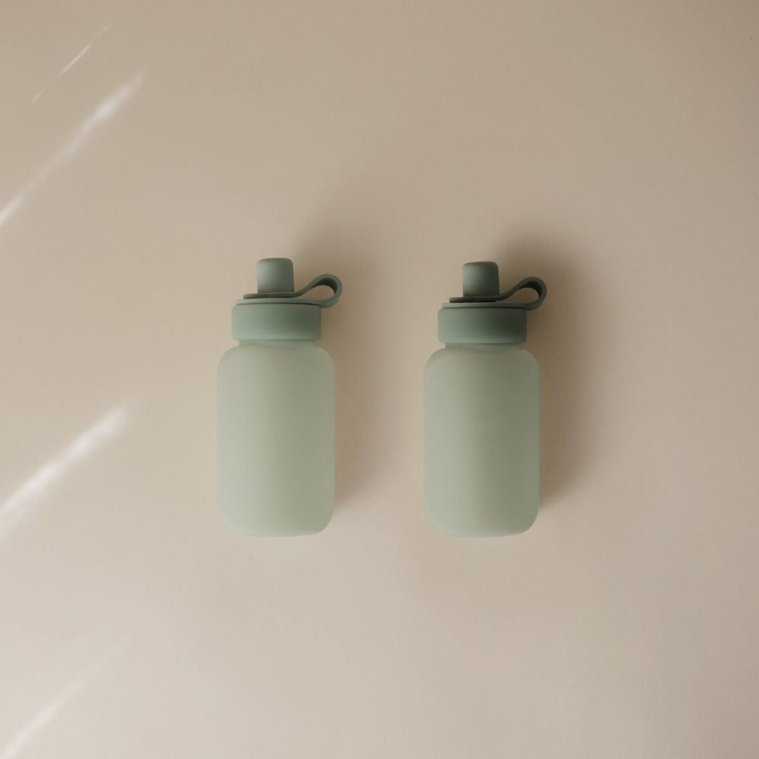 Mushie® Set 2 silikonskih modelčkov za smoothie Cambridge Blue Mushie