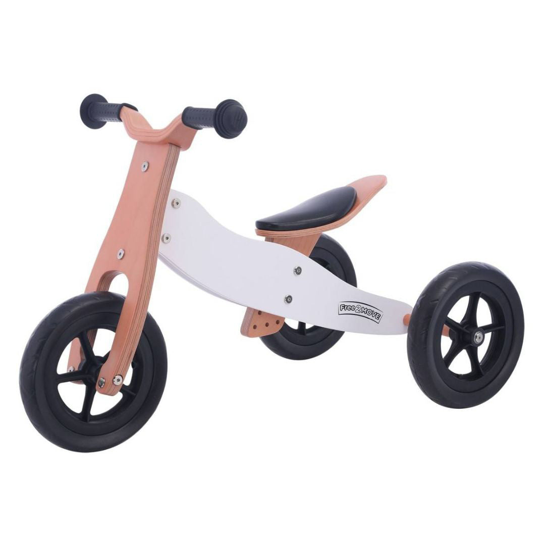 Free2Move® Lesen trikolesnik in poganjalec Rider PLUS 2v1 White Free2Move