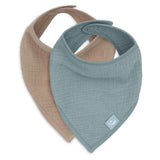 Jollein® Bavaglini bandana Sea Green/Biscuit 2 pezzi