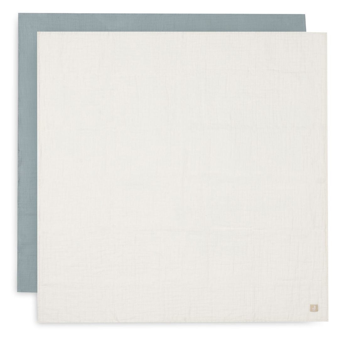 Jollein® Komplet 2 povijalnih pleničk 115x115 Sea Green/Ivory Jollein