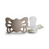 Frigg® Anatomska silikonska duda Butterfly Portobello/Cream