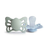 Frigg® Anatomska silikonska duda Butterfly Sage/Powder Blue (0-6m)