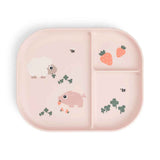 Done by Deer® Foodie compartment plate Tiny Farm Powder