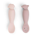 Done by Deer® Set di due cucchiai in silicone Tiny Farm Powder