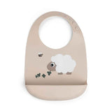 Done by Deer® Silicone bib Sheepy Sand