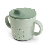 Done by Deer® Šalica s poklopcem Foodie Happy Dots Green