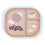 Done by Deer® Foodie compartment plate Happy Clouds Powder