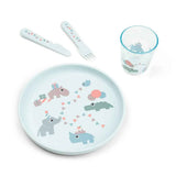 Done by Deer® Foodie dinner set Celebration Blue