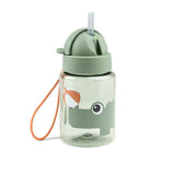 Done by Deer® Bottle with straw Playground Green 280 ml