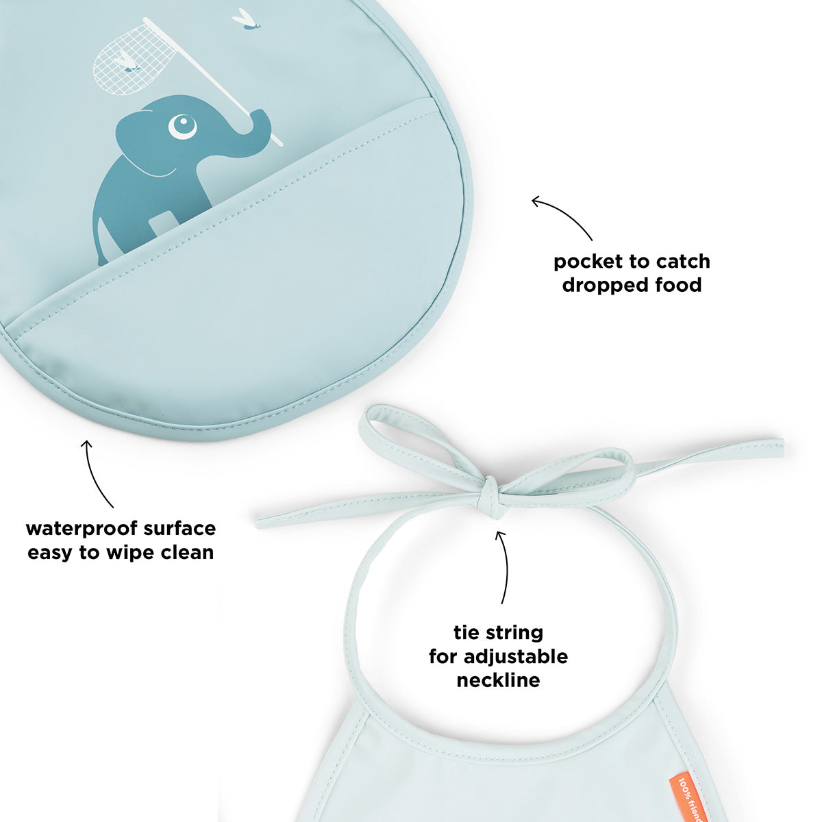 Done by Deer® Komplet 2 mini slinčkov Elphee Blue Done by Deer