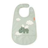 Done by Deer® Bib Happy Clouds Green
