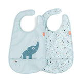 Done by Deer® Set di due bavaglini Elphee Blue