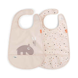 Done by Deer® Set di due bavaglini Ozzo Powder