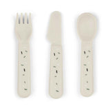 Done by Deer® Set di posate Foodie Happy Dots Sand