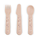 Done by Deer® Set di posate Foodie Happy Dots Powder