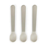 Done by Deer® Foodie Easy-grip Baby Spoon 3-pack Sand