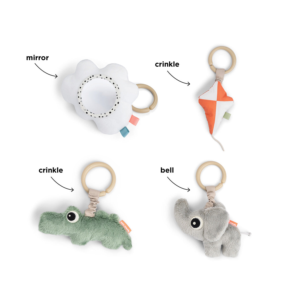 Done by Deer® Igralna podloga z lokom Playground Blue Done by Deer