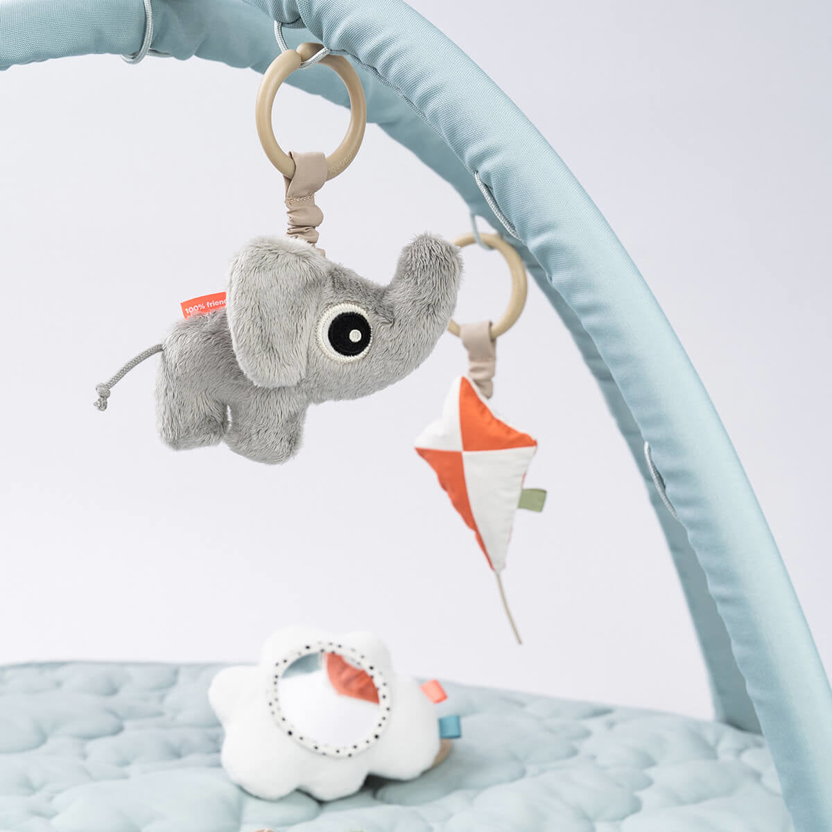 Done by Deer® Igralna podloga z lokom Playground Blue Done by Deer