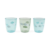 Done by Deer® Ensemble de petits verres Yummy Happy Clouds Green