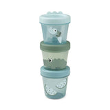 Done by Deer® Set de contenants alimentaires 3-pcs Croco Green