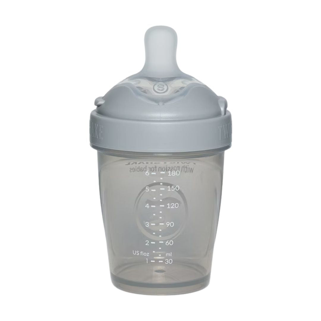 Twistshake® Steklenička PRO Double Anti-Colic 180ml Pastel Pastel Grey Twistshake