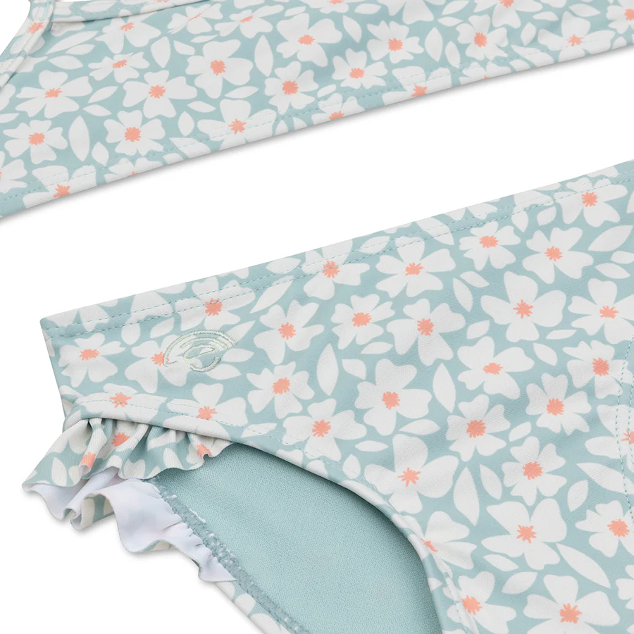 Swim Essentials® Otroške bikini kopalke Green Flowers Swim Essentials