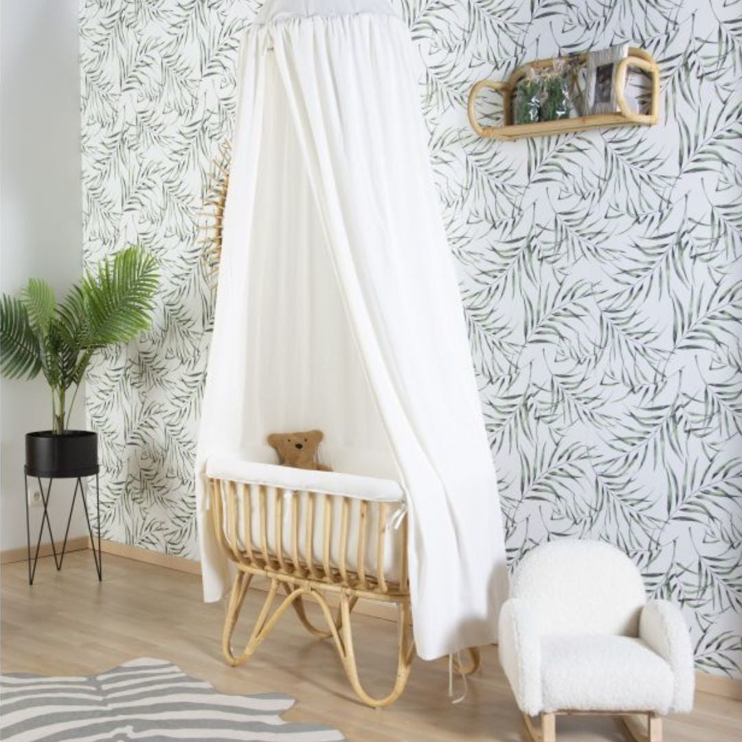 Childhome® Posteljica iz ratana in obloga Childhome