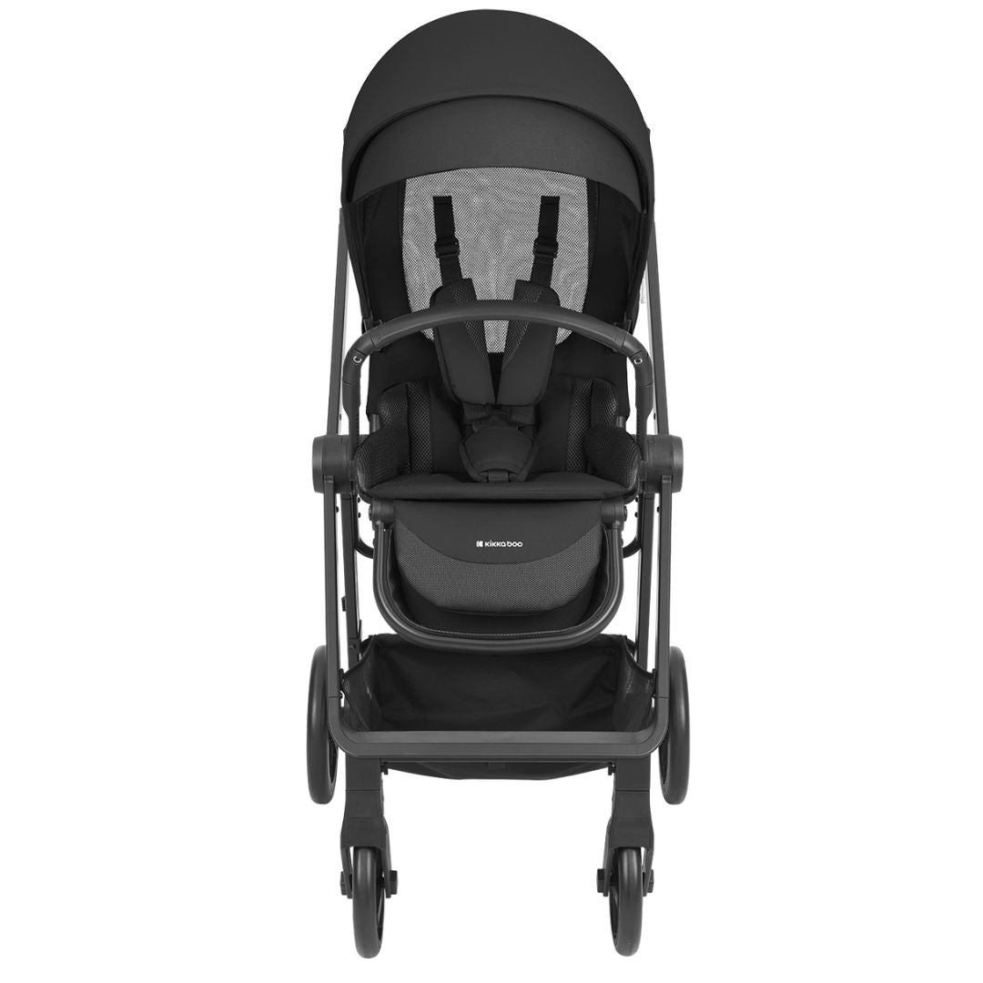 KikkaBoo® Otroški voziček s košaro 3v1 Mia Black KikkaBoo