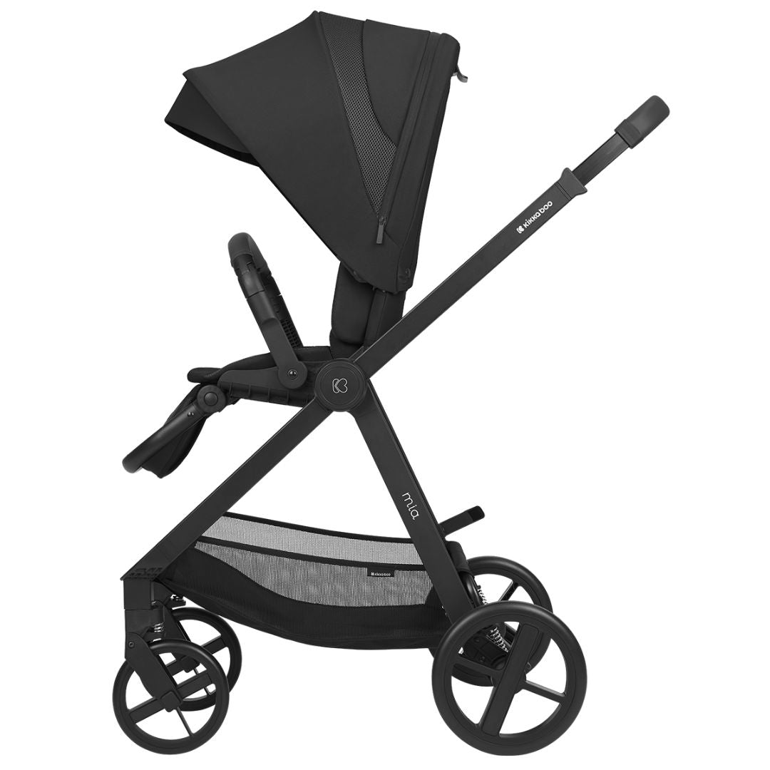 KikkaBoo® Otroški voziček s košaro 3v1 Mia Black KikkaBoo
