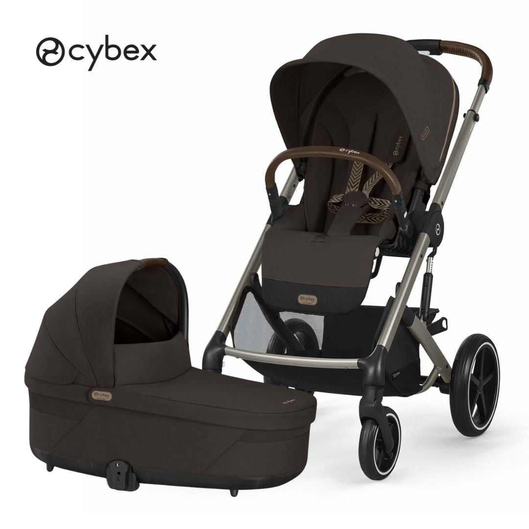 Cybex® Otroški voziček s košaro 2v1 Balios S Lux (0-22 kg) Chocolate Brown (Taupe Frame) Cybex