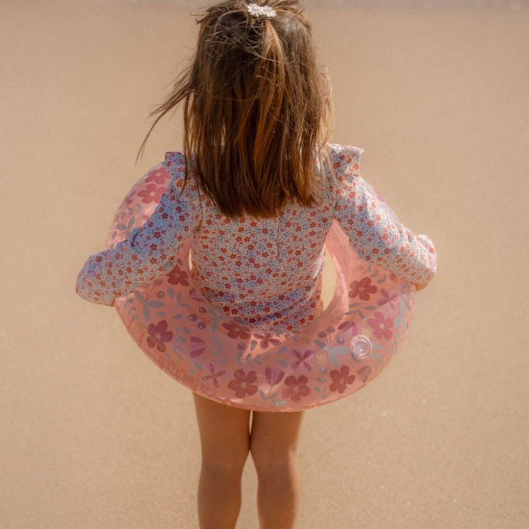 Little Dutch® Otroška kopalna majica z dolgimi rokavi Sunny Flowers Little Dutch