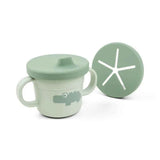 Done by Deer® 3-in-1 spout/snack cup Foodie Croco Green 215ml