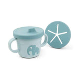 Done by Deer® 3-in-1 spout/snack cup Foodie Elphee Blue 215ml