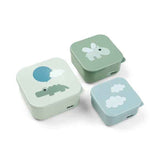 Done by Deer® Ensemble de bols à collations Happy clouds Green
