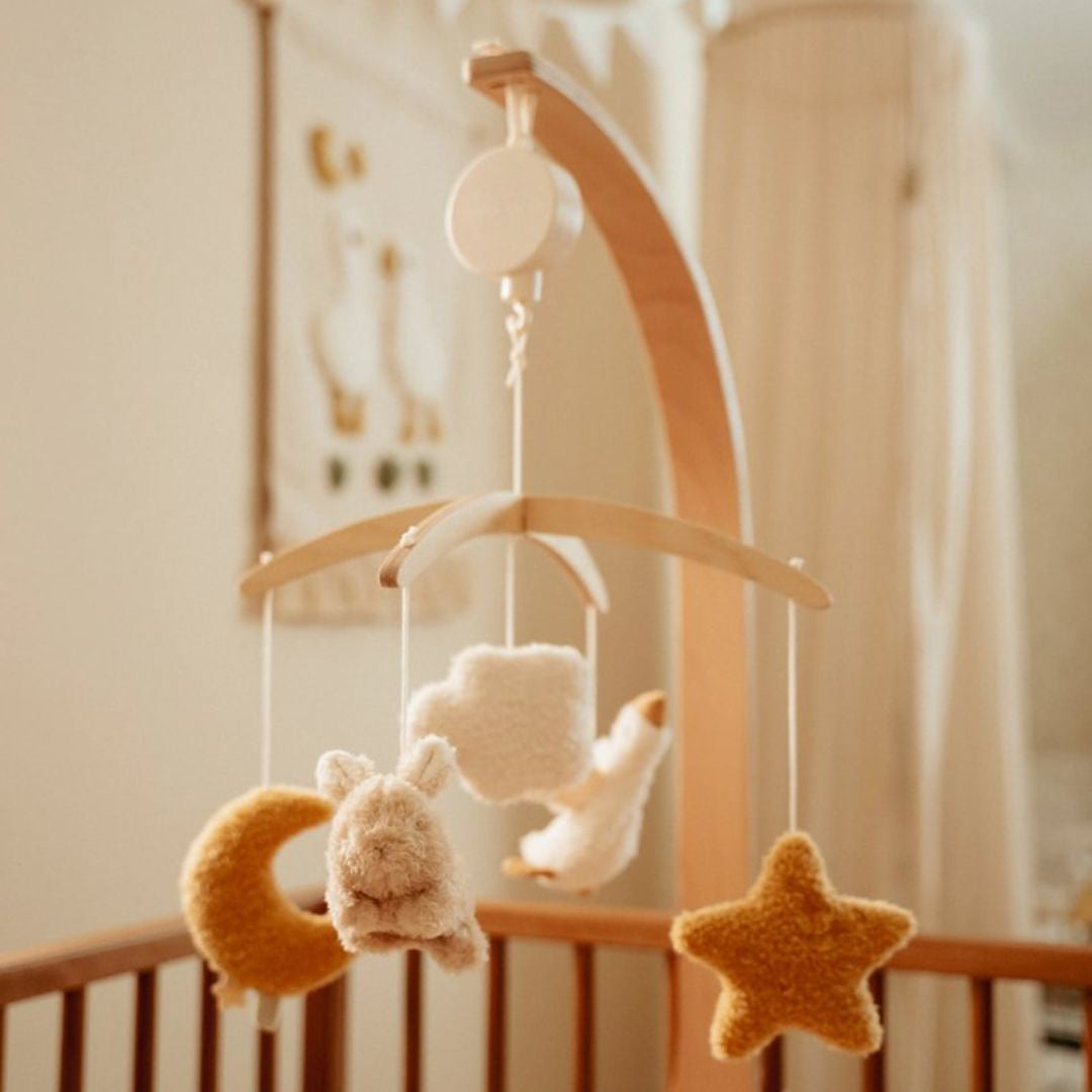 Little Dutch® Lesen glasbeni vrtiljak Newborn Naturals Little Dutch