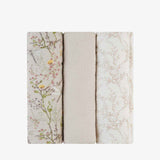 KikkaBoo® Muslin swaddle set 3 pcs 100x100 cm Secret Garden Beige