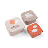 Done by Deer® Set de bols à collation Happy clouds Powder